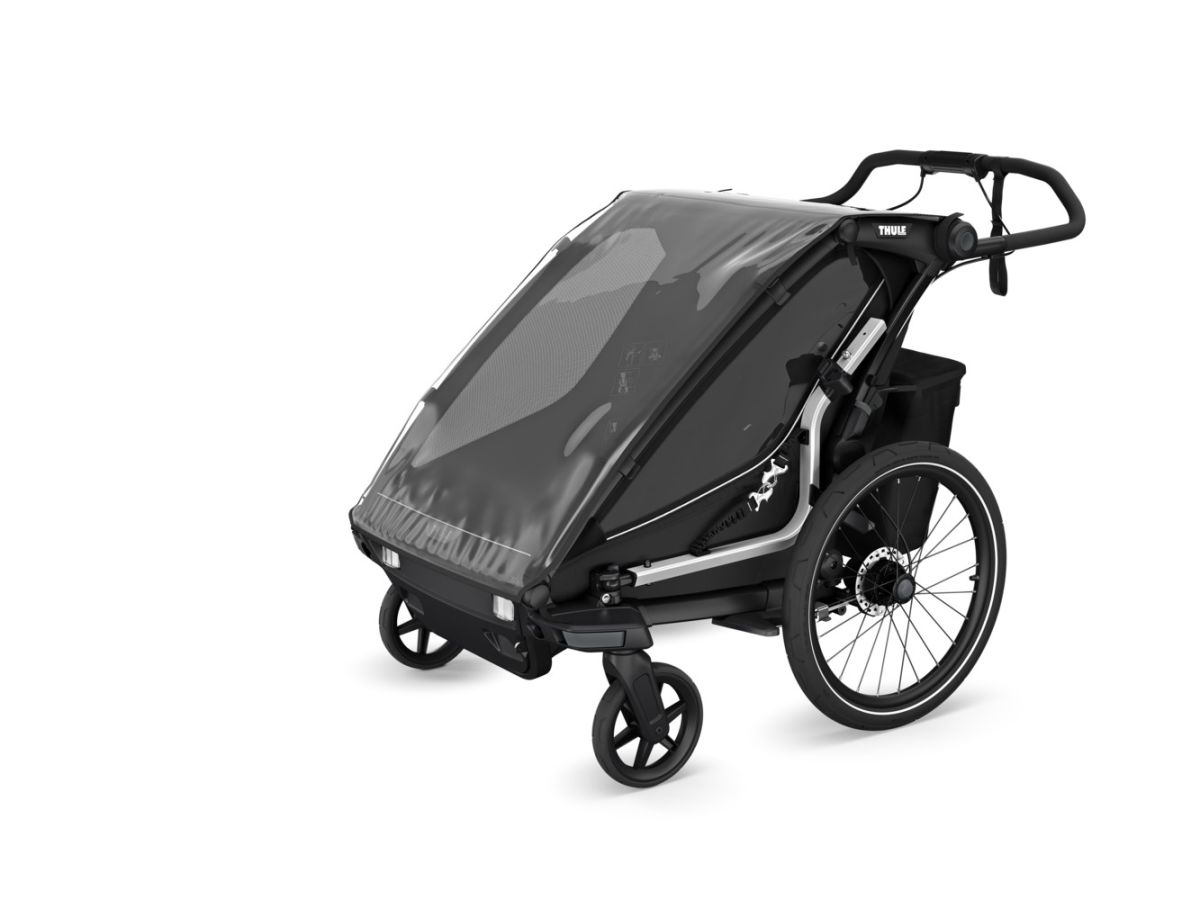 Náhľad produktu - Thule Chariot Sport 2 G3 DOUBLE Natural Gold + bike set + kočíkový set + bežecký set