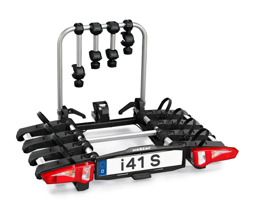 Náhľad produktu - UEBLER i41 S nosič bicyklov pre 4 bicykle - skladací, 90° výklop + transportná taška