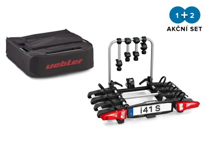UEBLER i41 S nosič bicyklov pre 4 bicykle - skladací, 90° výklop + transportná taška