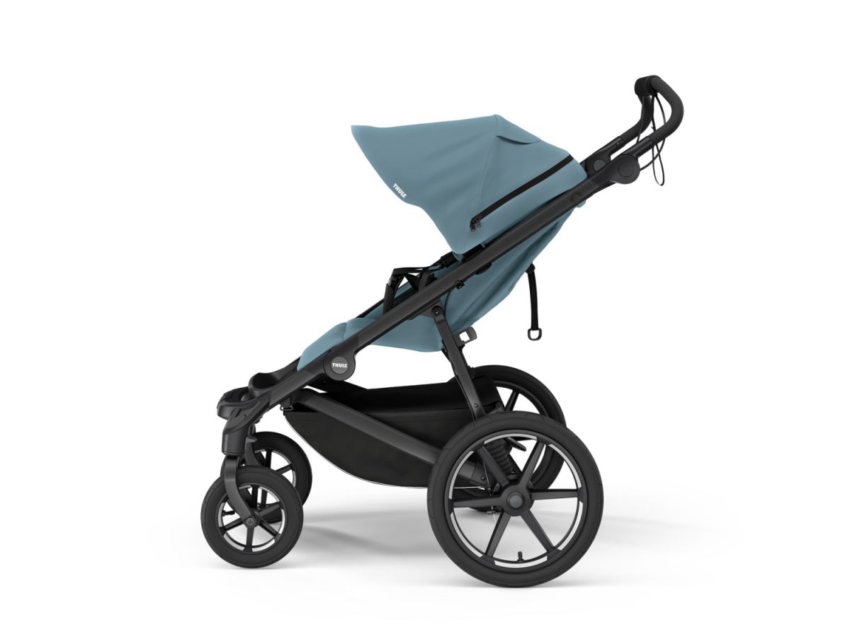 Náhľad produktu - Thule Urban Glide 4 Mid-Blue + korba + pláštenka + moskytiéra + madlo + plášť. korba + moskyt. korba
