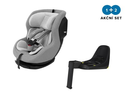 Autosedačka Thule Maple - Light Gray + základňa ISOFIX Thule Alfi