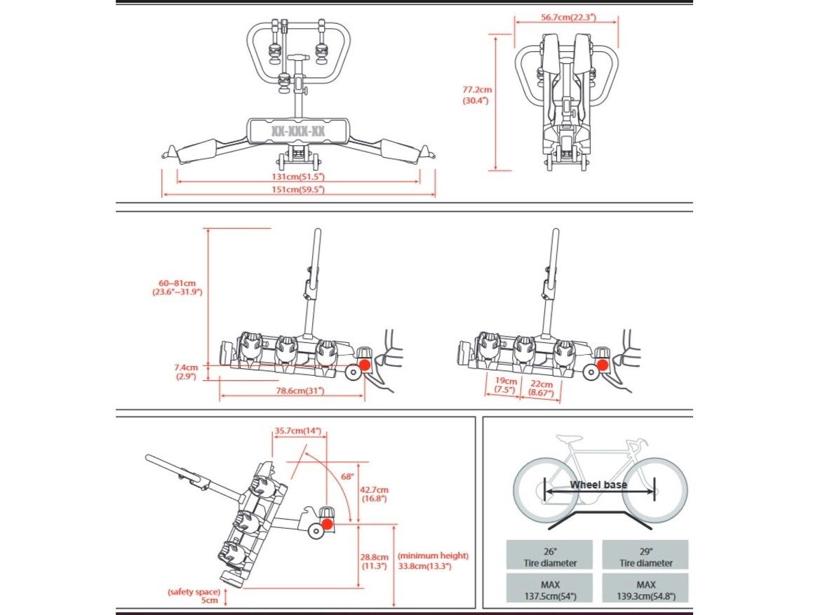 Náhľad produktu - Nosič kolies prívesu BUZZRACK SCORPION PRO 3