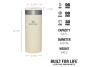 STANLEY Termohrnček AeroLight Transit 470 ml Cream Metallic