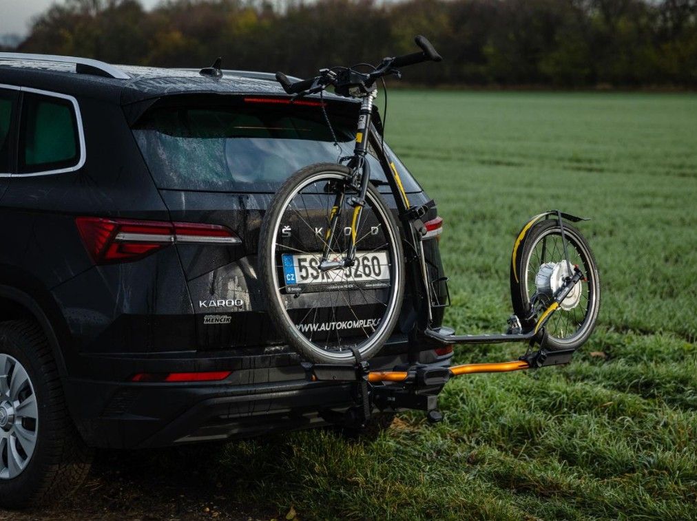 Náhľad produktu - TMK FLY Footbike 01 pre 1 kolobežku (skladací) ORANGE + vak