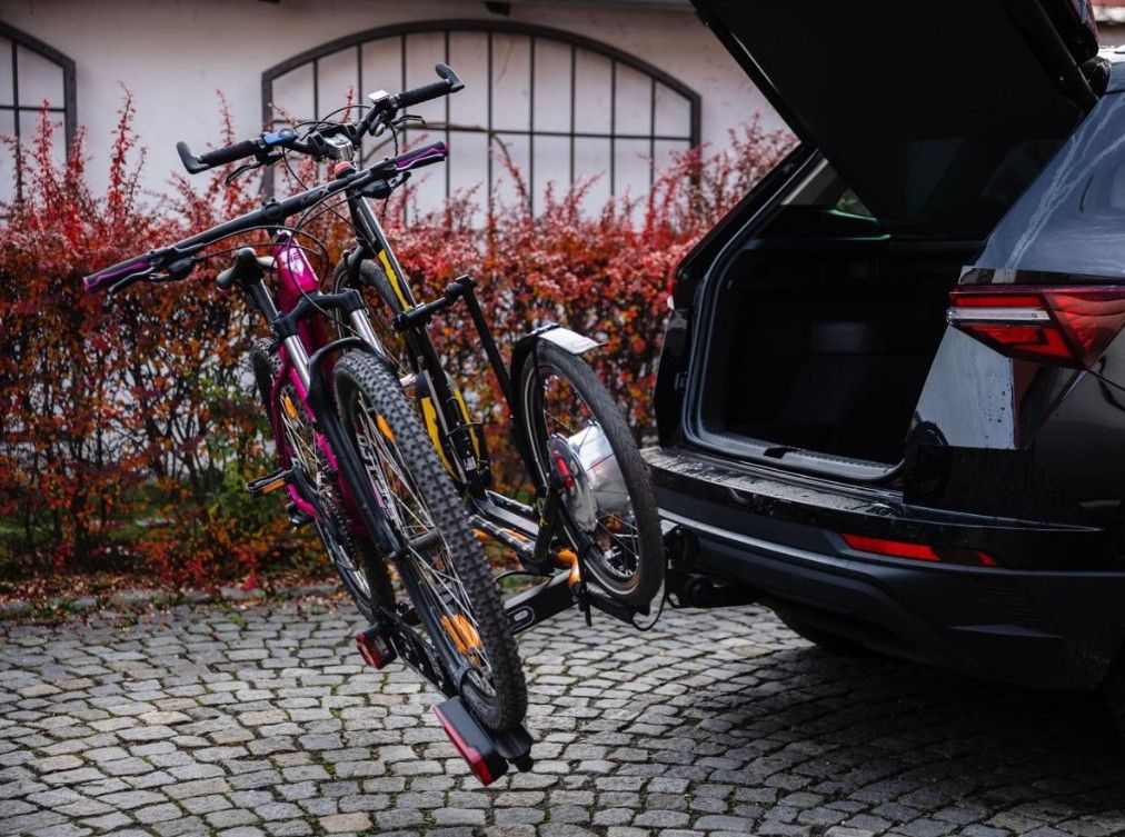 Náhľad produktu - TMK FLY Footbike 02 pre 2 kolobežky (skladacie) ORANGE + vak