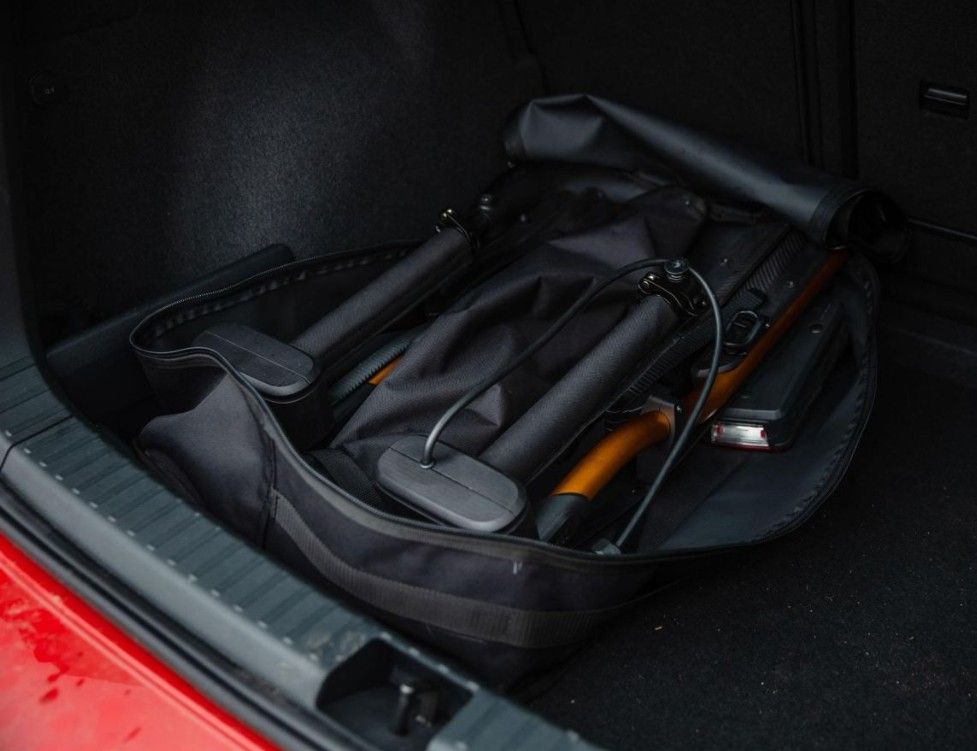 Náhľad produktu - TMK FLY Footbike 02 pre 2 kolobežky (skladacie) ORANGE + vak