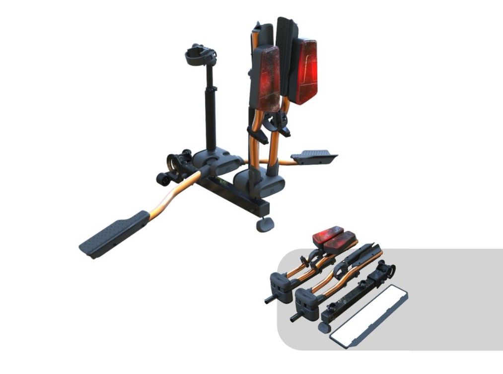 Náhľad produktu - TMK FLY 02 pre 2 kolesá (skladací) ORANGE + vak