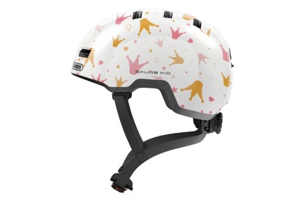 prilba ABUS Skurb Kid white crowns - S