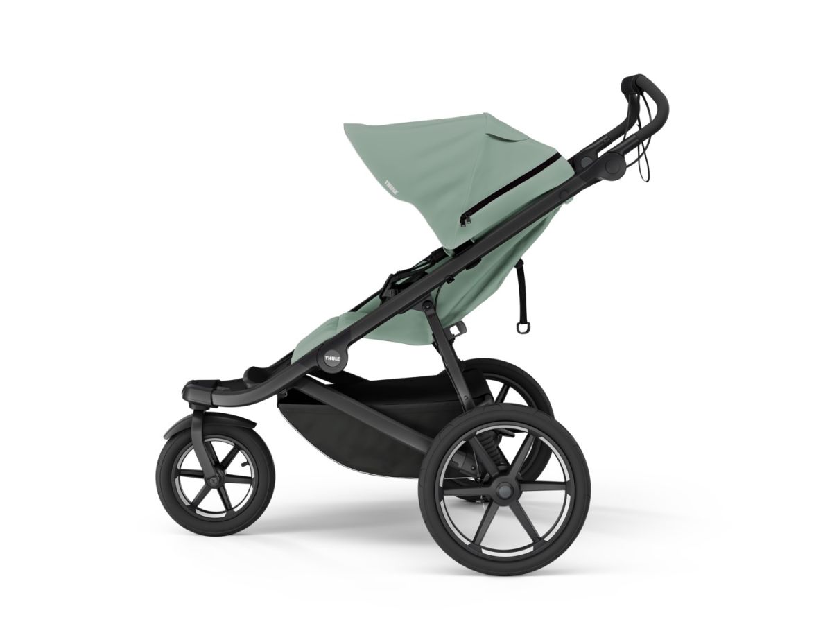 Náhľad produktu - Thule Urban Glide 3 M. Green + korba + pláštenka + moskytiéra + madlo + plášť. korba + moskyt. korba