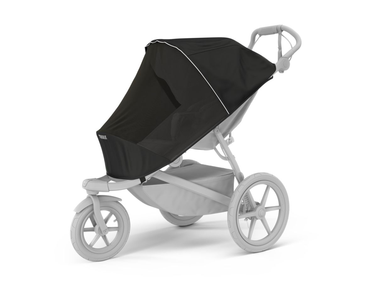 Náhľad produktu - Thule Urban Glide 4 W T.Taupe + prenosná postieľka + kryt proti dažďu + moskytiéra + rukoväť + preno
