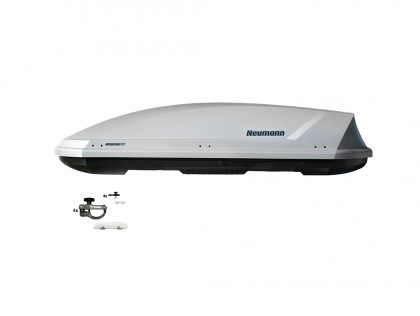 Strešný box NEUMANN Adventure 205 strieborný lesklý