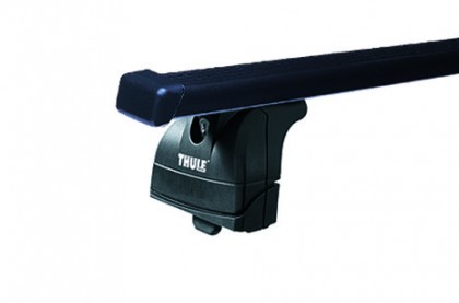 Priečnik Thule 753 čierne tyče na zabudované pozdĺžniky